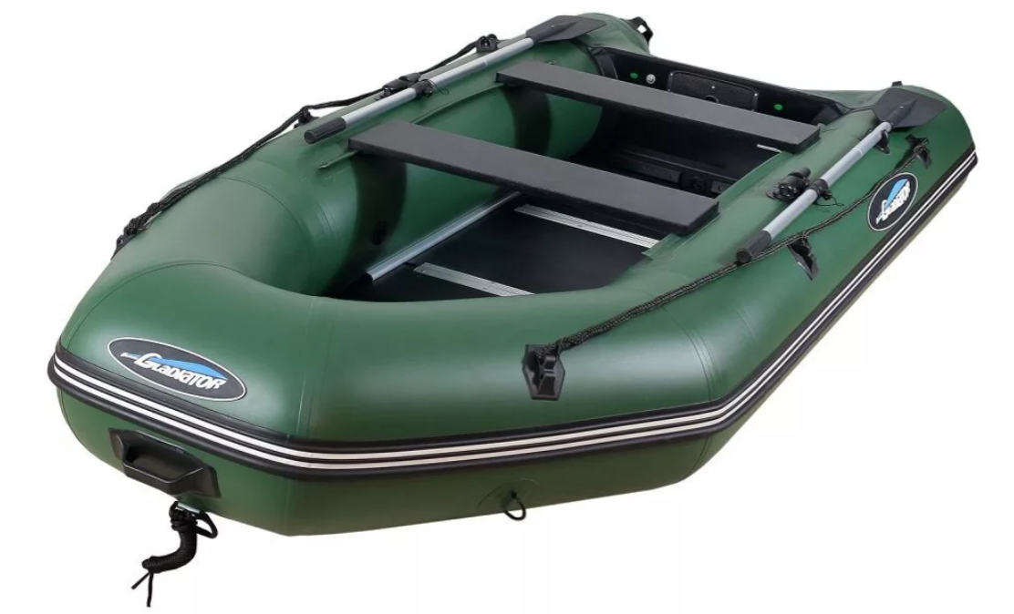 МОТОРНО-ГРЕБНАЯ ЛОДКА ПВХ GLADIATOR А 340 ТК С ФАНЕРНЫМ ПОЛОМ в Дзержинске