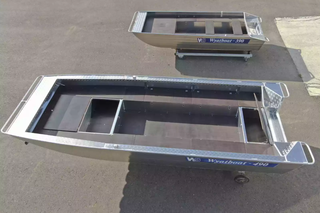 Алюминиевая лодка Wyatboat-490 Jonboat в Дзержинске