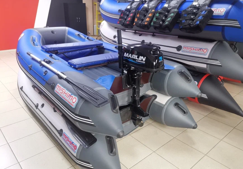 КОМПЛЕКТ ЛОДКА MISHIMO LITE 315 + МОТОР 5л.с в Дзержинске