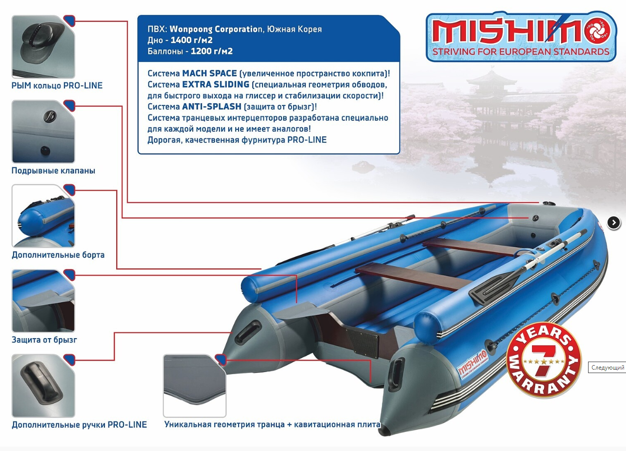 КОМПЛЕКТ ЛОДКА MISHIMO FAMILY LITE 370 + МОТОР 9,9 (15) Л.С. в Дзержинске
