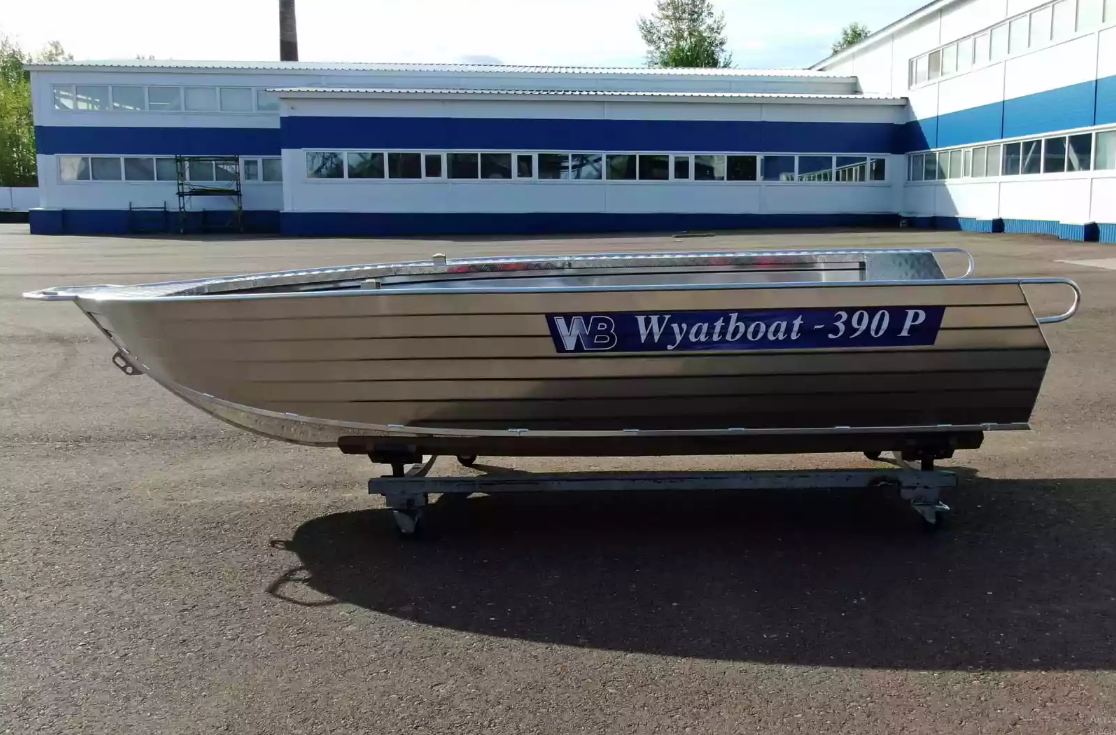Алюминиевая лодка Wyatboat-390РМ увеличенный борт в Дзержинске