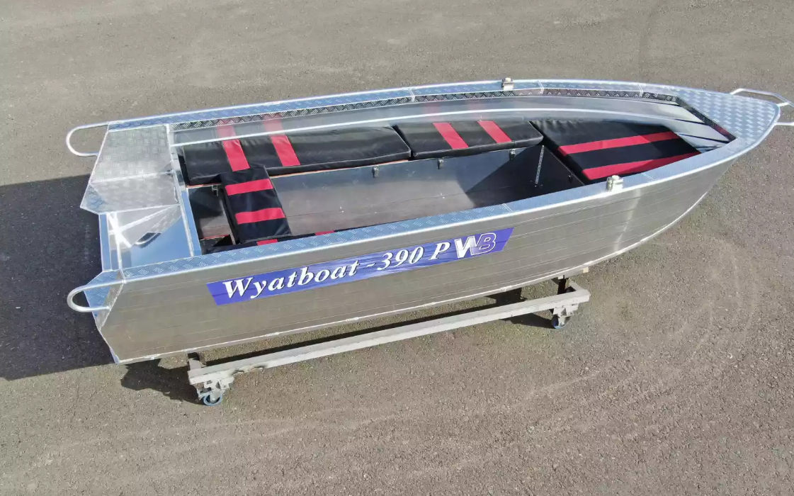 Алюминиевая лодка Wyatboat-390РМ увеличенный борт в Дзержинске