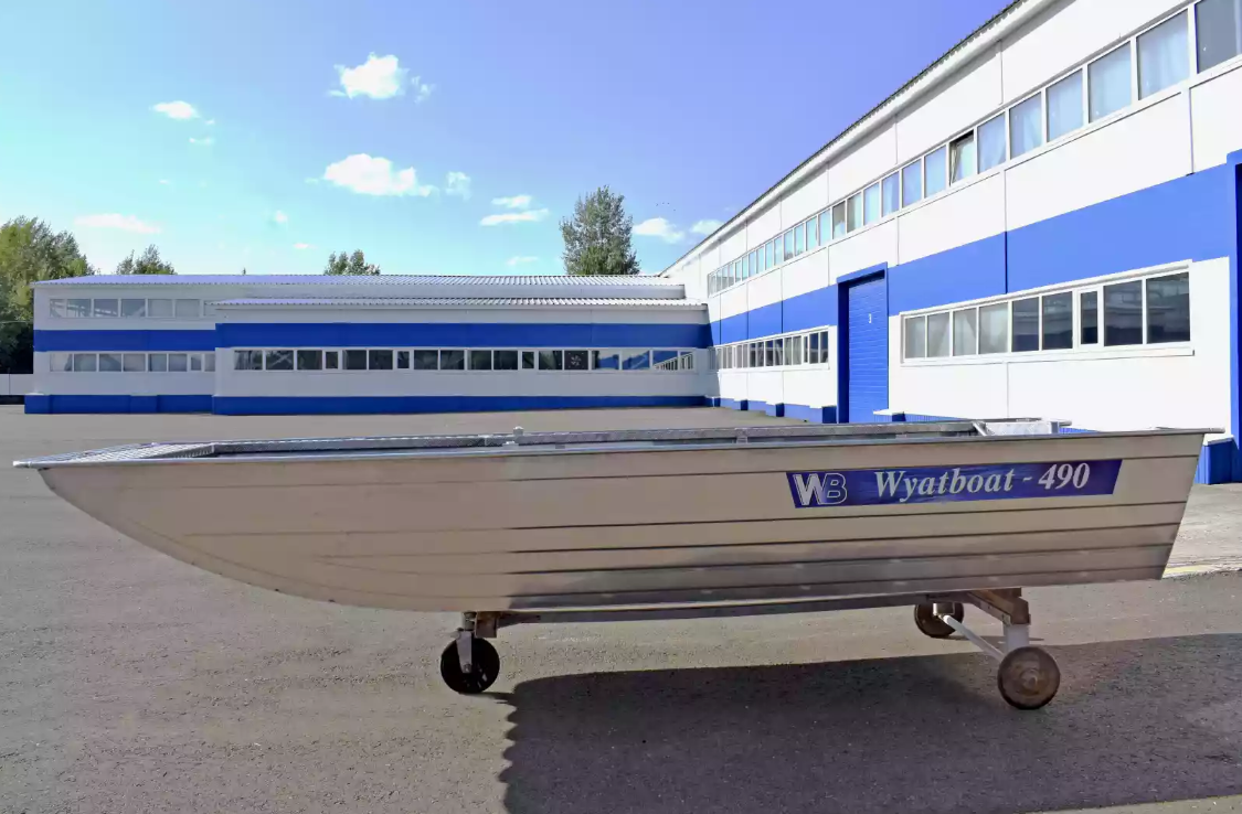 Алюминиевая лодка Wyatboat-490 Jonboat в Дзержинске