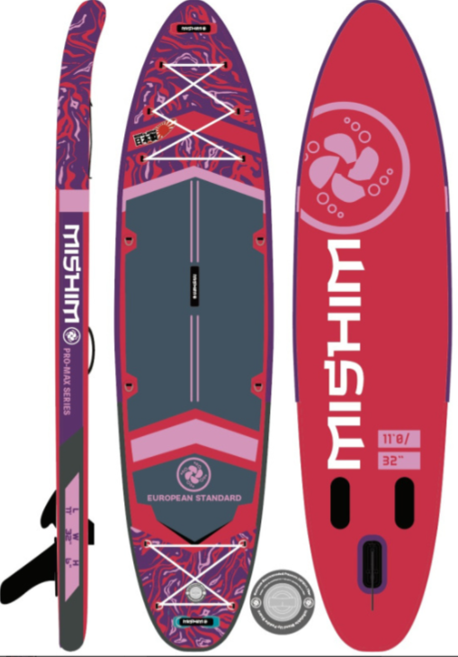 SUP (САП) Доска MISHIMO PRO-MAX Viva Magenta 10.8’ (330см) в Дзержинске