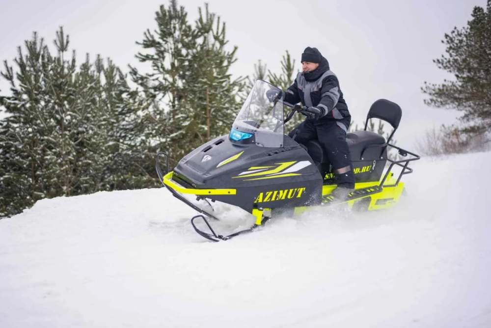 Миниснегоход Бурлак Азимут 24 л.с. , эл.запуск, реверс, тормоз гидравл, капот черный в Дзержинске