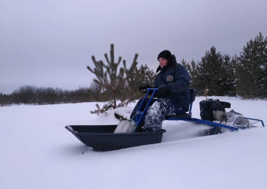 Мотобуксировщик толкач Альбатрос-XL8 с модулем. С фарой, склизы в Дзержинске
