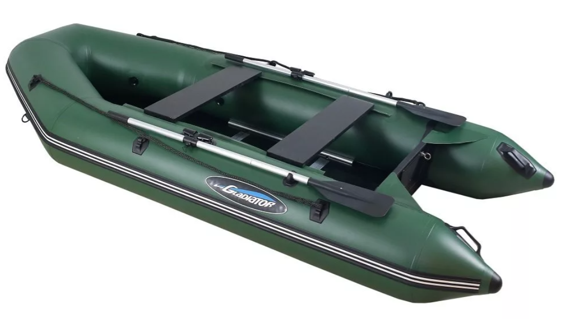 МОТОРНО-ГРЕБНАЯ ЛОДКА ПВХ GLADIATOR А 340 ТК С ФАНЕРНЫМ ПОЛОМ в Дзержинске