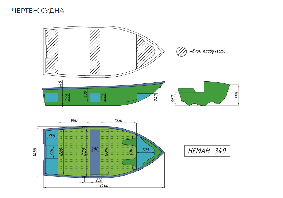 Стеклопластиковая лодка Neman-340 (тримаран) в Дзержинске