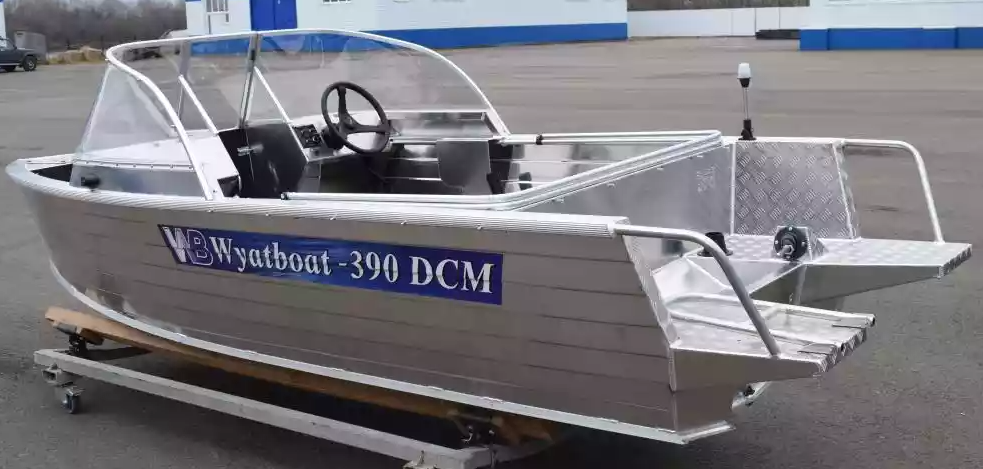 Алюминиевая лодка Wyatboat-390 DCM Увеличенный борт в Дзержинске