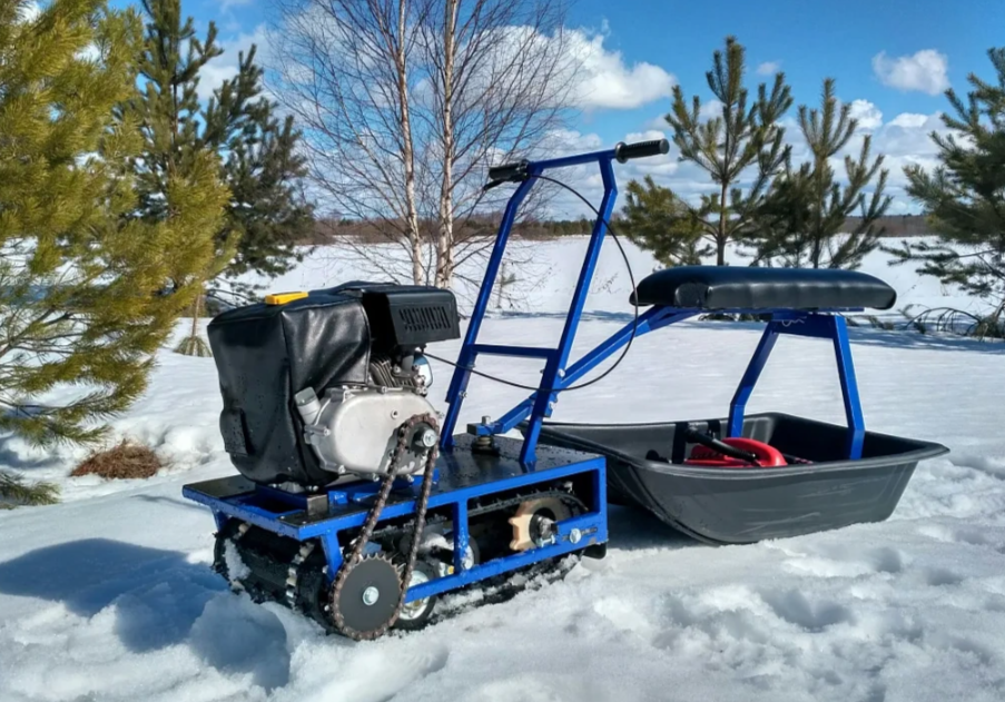 Мини-мотобуксировщик Альбатрос-М с фарой в Дзержинске