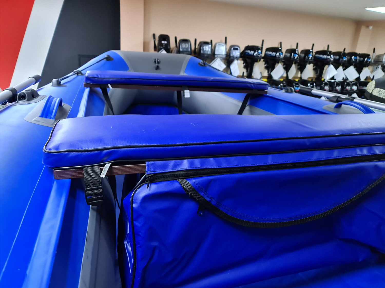 КОМПЛЕКТ МЯГКИХ НАКЛАДОК С СУМКОЙ ДЛЯ ЛОДОК 110Х20 СИНИЙ в Дзержинске