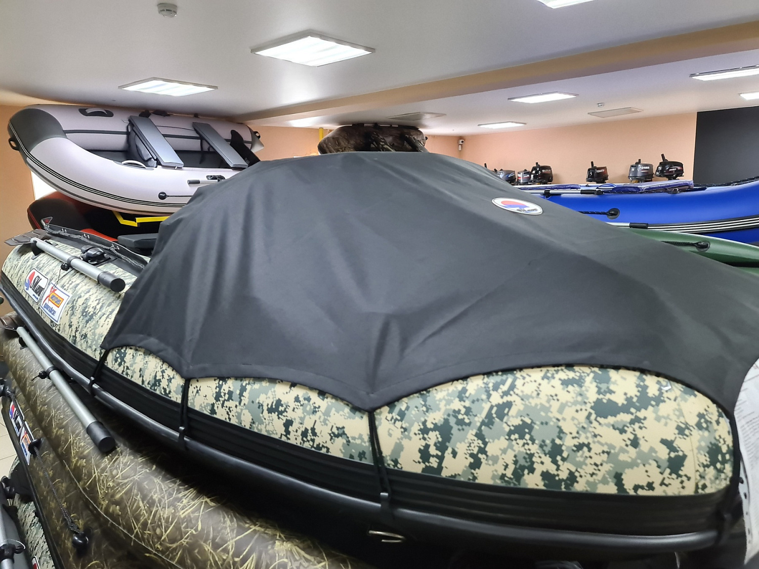 КОМПЛЕКТ НОСОВОГО ТЕНТА К ЛОДКЕ SMARINE AIR MAX 380 ЧЕРНЫЙ в Дзержинске