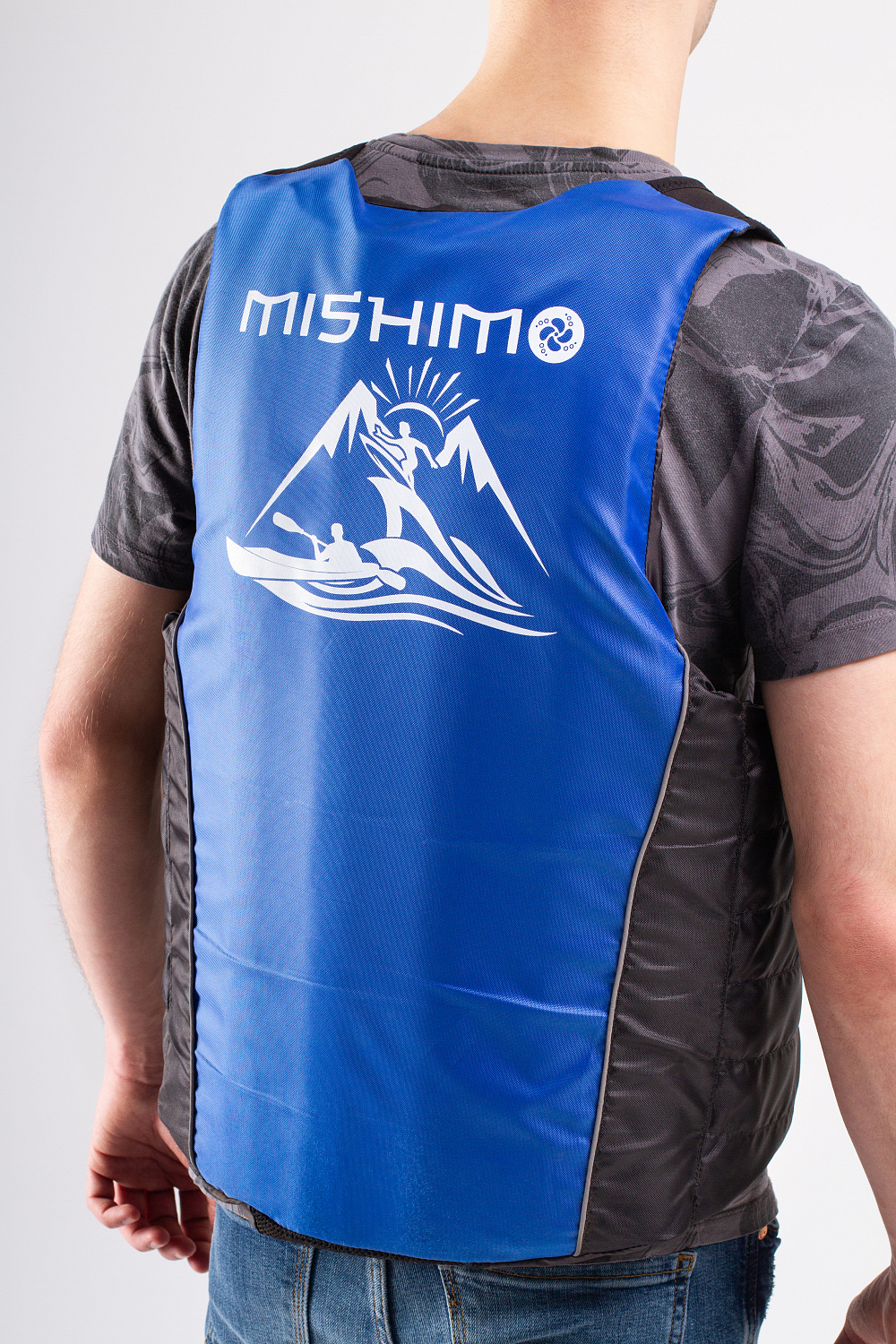 Жилет спасательный MISHIMO PRO Премиум качества Черно-синий в Дзержинске