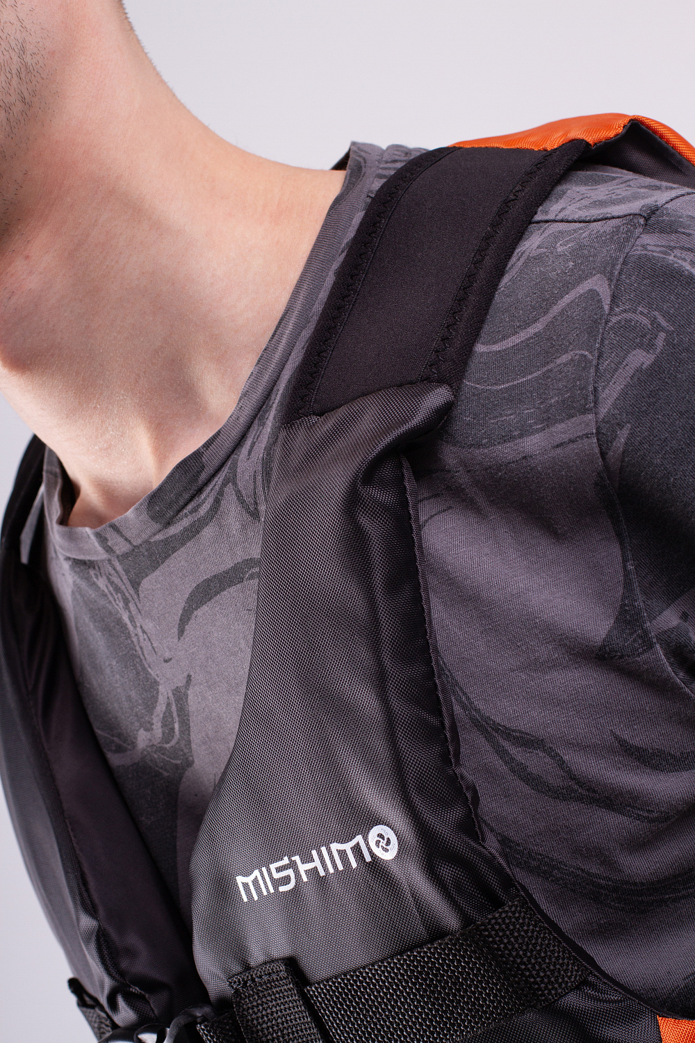 Жилет спасательный MISHIMO PRO Премиум качества Черно-оранжевый в Дзержинске