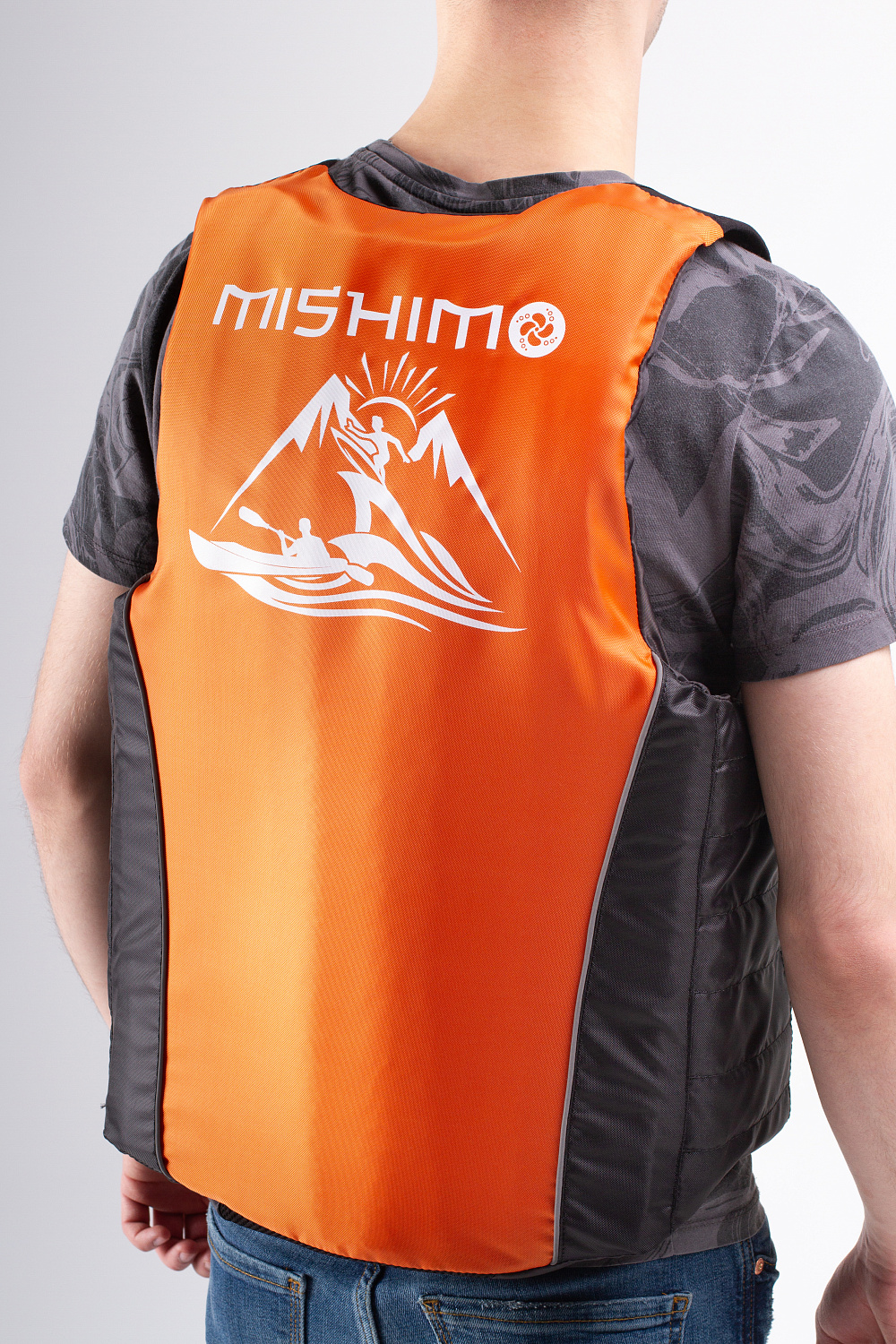Жилет спасательный MISHIMO PRO Премиум качества Черно-оранжевый в Дзержинске