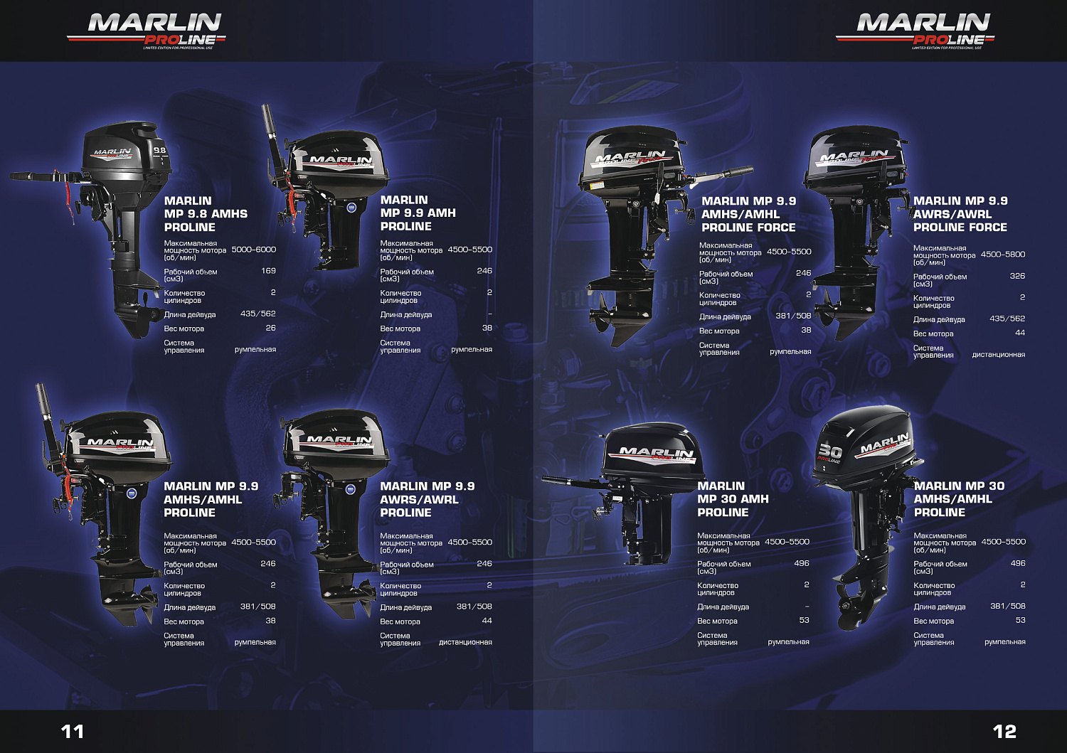 Лодочный мотор MARLIN PROLINE MP 50 AWR ПОД ВОДОМЕТ в Дзержинске